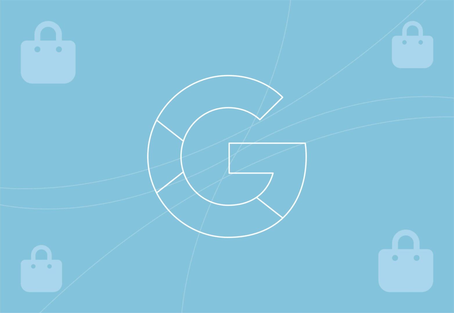 shopping icon with purple and navy background