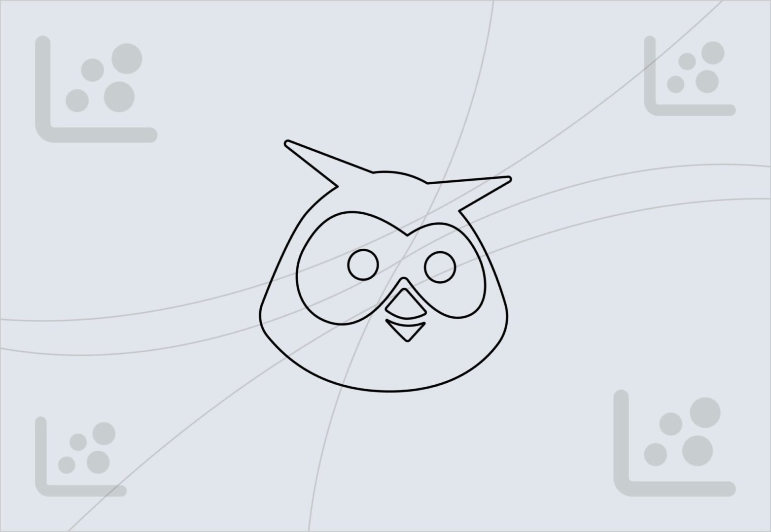 Outline of the Hootsuite logo