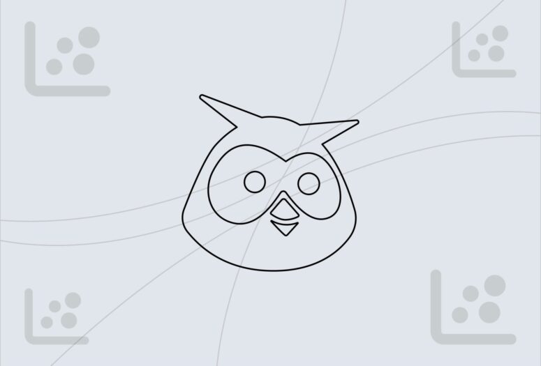 outline of the hootsuite logo