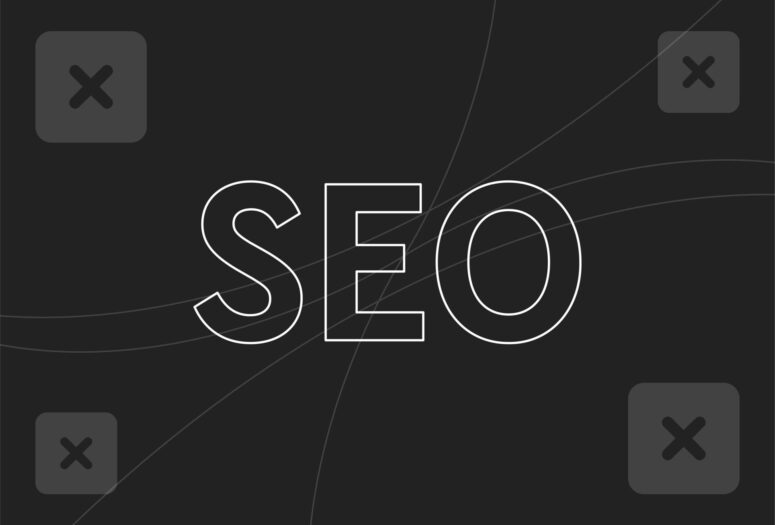 image showing the icon of a website and arrows pointing down. to represent site migration mistakes that damage seo