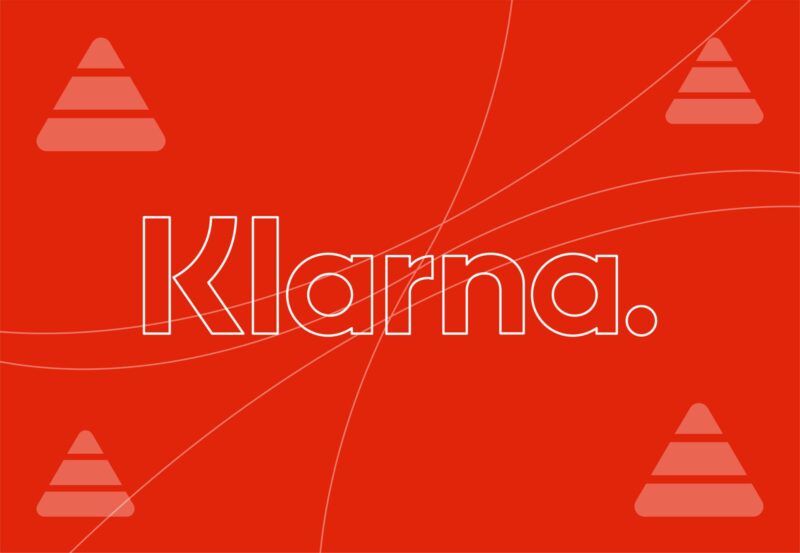 Klarna graphic in purple and navy