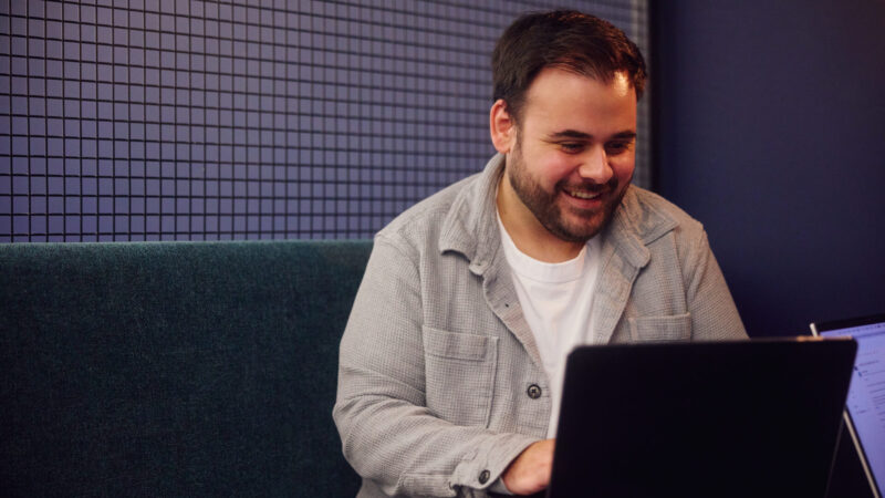 Email Marketing 2 sam thomas from the embryo team working in office