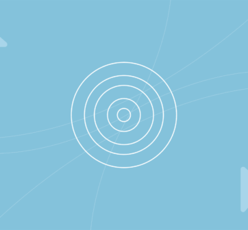 Computer mouse icon in navy and teal