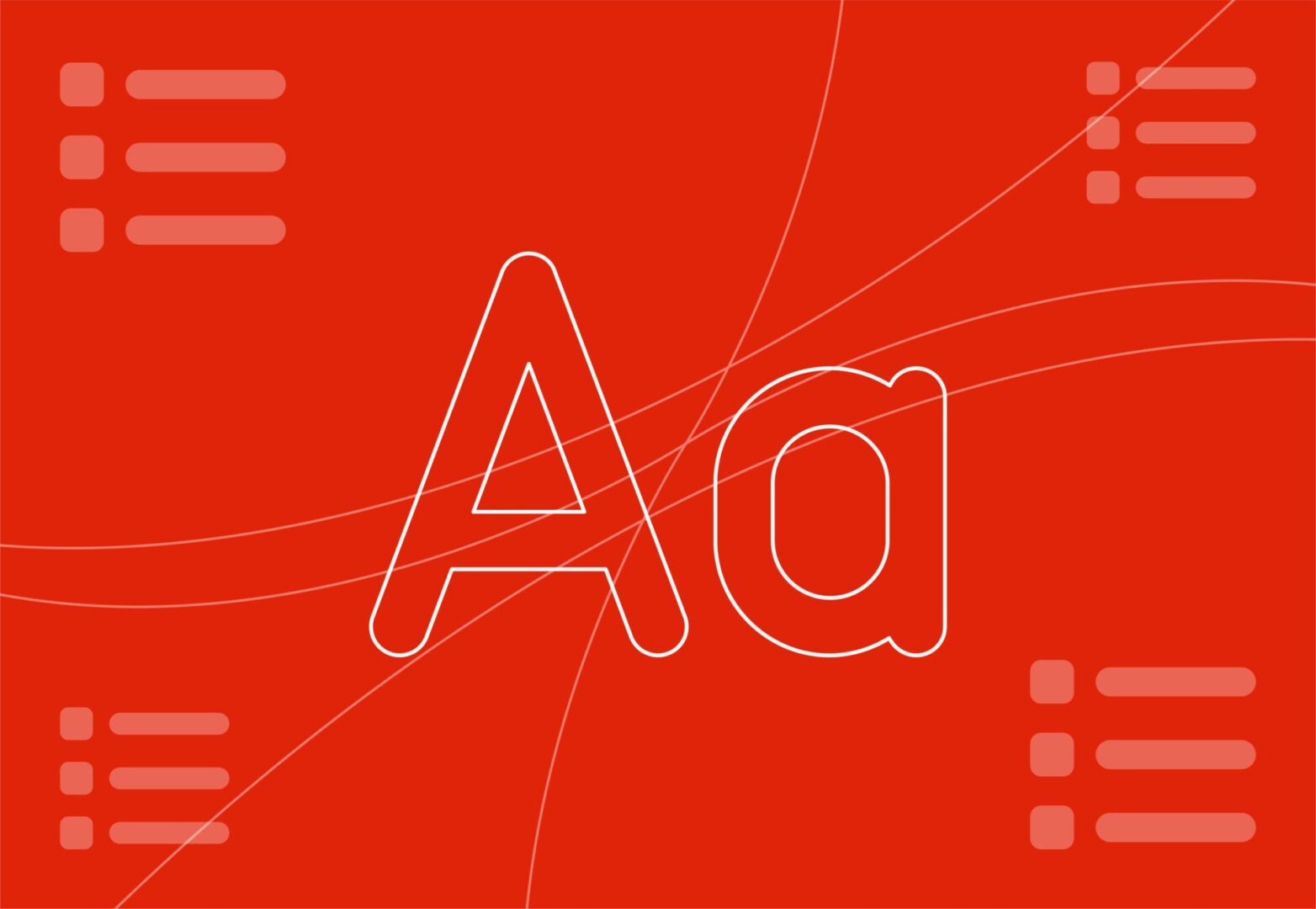 A letter icon and bullet point list icon, representing a list of words that AI over uses