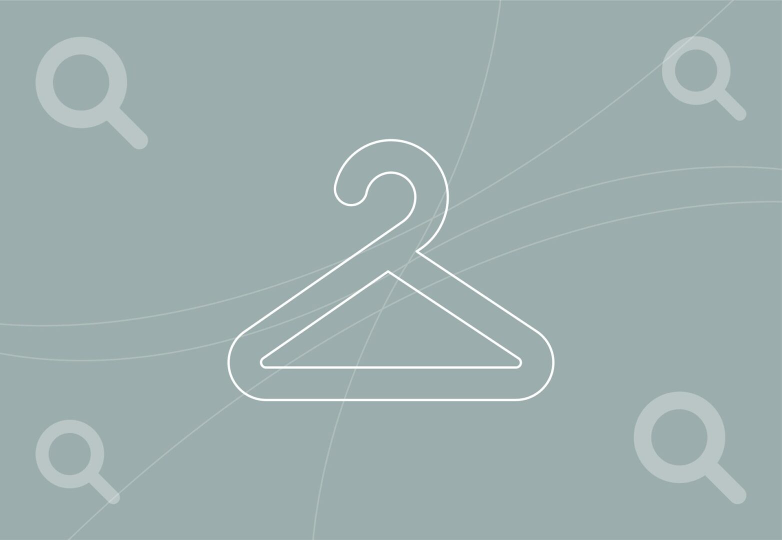 Coat hanger icon for the women's fashion industry