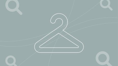 Coat hanger icon for the women's fashion industry