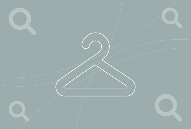 coat hanger icon for the women's fashion industry