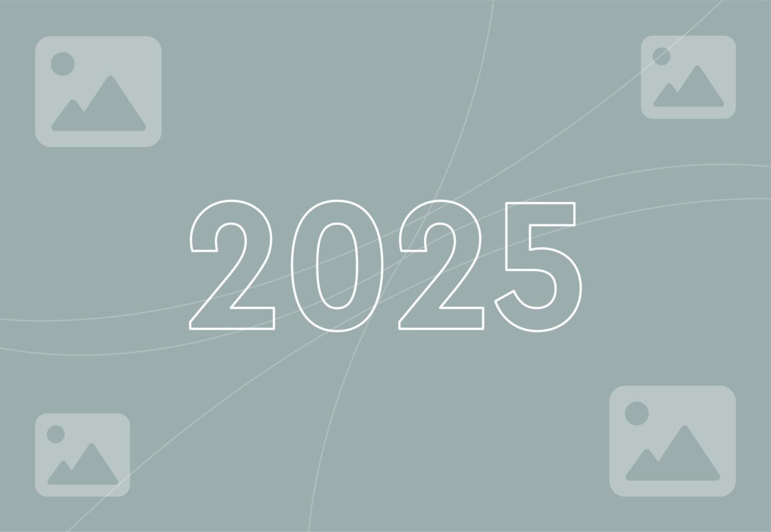 '2025' written out with image icons surrounding it, representing the best social media campaigns we've seen in 2025