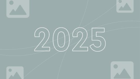 '2025' written out with image icons surrounding it, representing the best social media campaigns we've seen in 2025