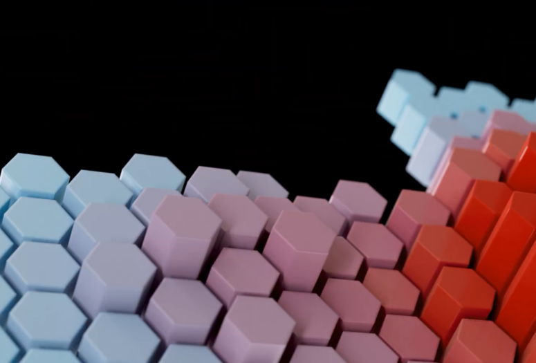 3d illustration of what intermingle represents as a data visualisation tool