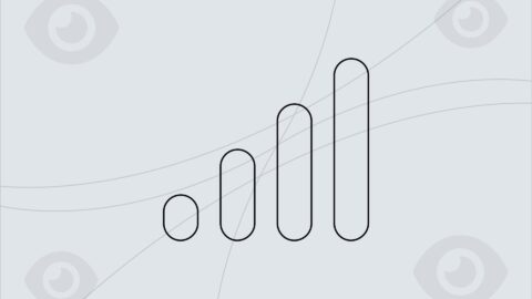 Eye icons representing accessibility and an increase in audience reach when making designs/content accessible