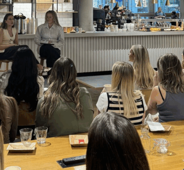 sophie coleman, embryo's head of strategy, speaking at an event