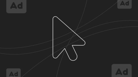 Mouse icon with ads in each corner for high converting ad copy